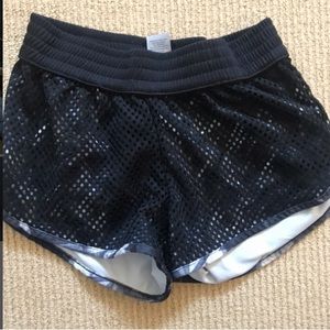 champion XS Women’s Mesh Running Shorts in black